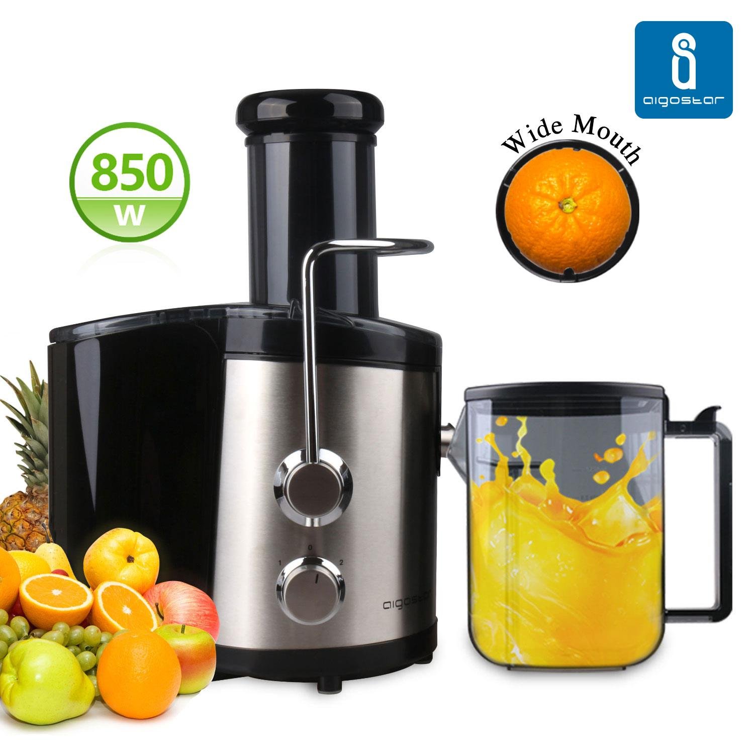 Aigostar MyFrappe Black IMX Licuadora semiprofesional para frutas y verduras con dos