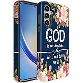 BSMOSPER Compatible for Samsung Galaxy S25 Ultra 5G Case, Dual Layer Heavy Duty 2 in 1 Shockproof Protective Phone Case,Christian God Bible Verse