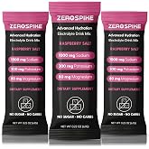 Zerospike No Sugar Electrolytes Powder Packets | Keto &amp; Fasting Salts Drink Mix | Supplements: The Key Hydration Nutrients Missing from Purified Water | Clean, Raspberry, Calorie Free | 30 Sticks