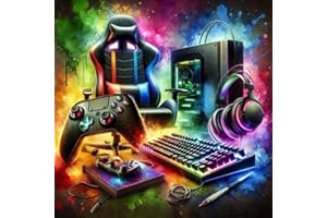 OJTOYART Video Game Diamond Art Kits for Adults,DIY Gaming Equipment Diamond Painting Kits for Beginner,5D Full Round Drill Diamond Gem Painting Kits for Home Wall Decor 13.79 x 13.79Inch