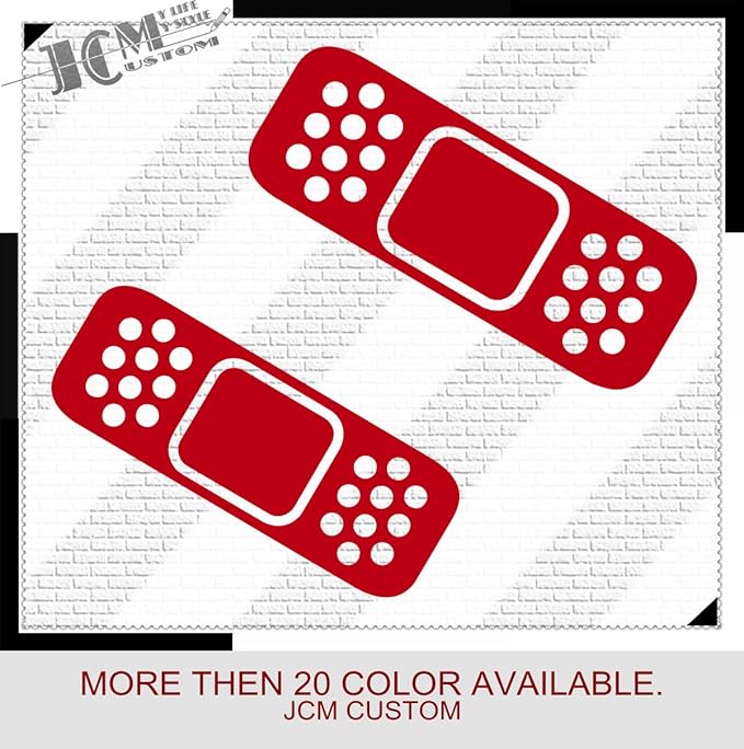 Set of 2 JDM Band Aid Bandaid Vinyl Decal Sticker / 6" X