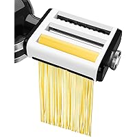 KENOME Pasta Maker Attachment for KitchenAid Stand Mixers 3 in 1 Set Includes Pasta Roller Spaghetti Cutter &Fettuccine…