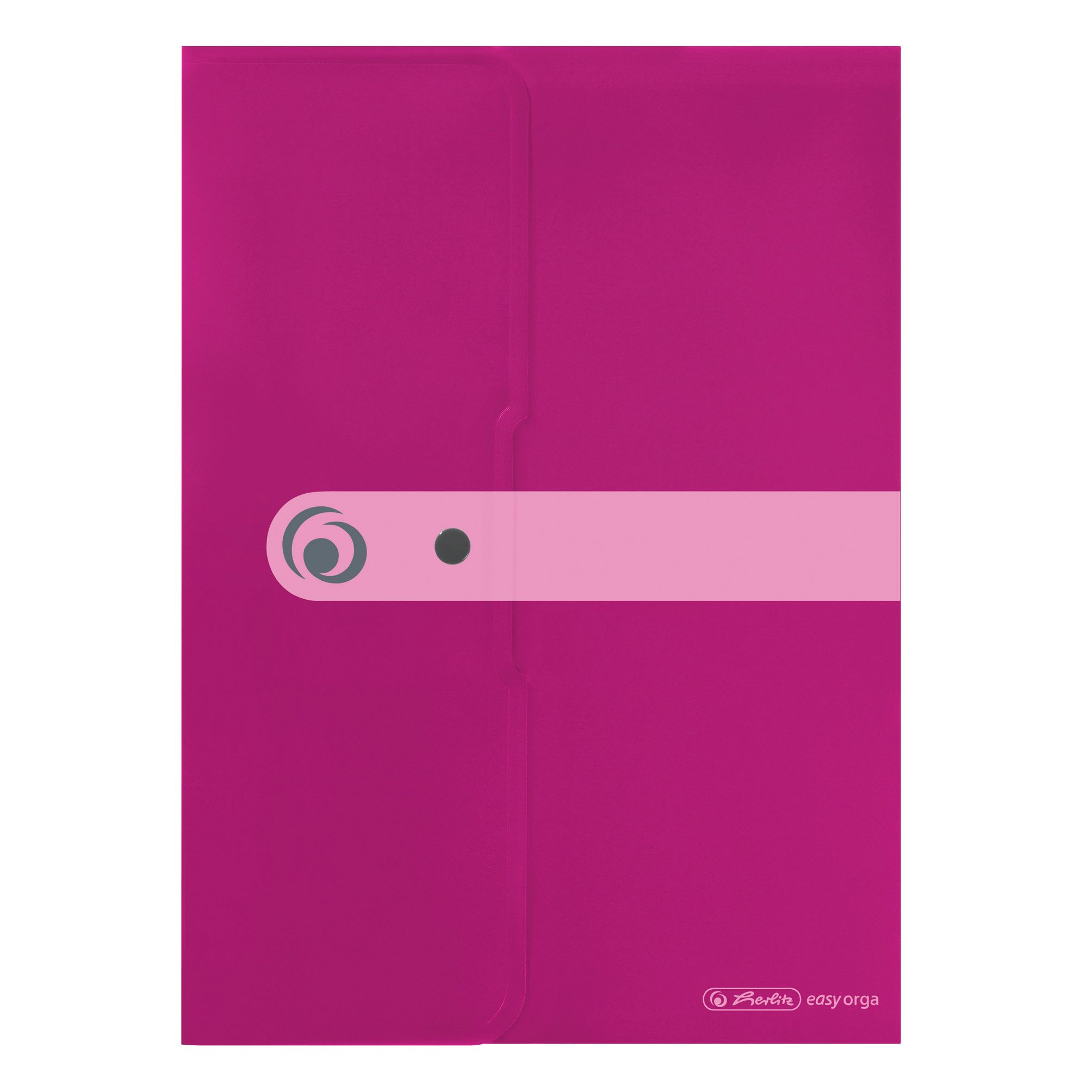 Herlitz Easy Orga To Go A4 PP Document Folder - Opaque Berry (Pack of 6)