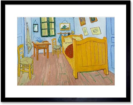Amazon.com: Van Gogh The Bedroom Framed Wall Art Print: Posters & Prints