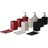 badezimmer set "KUGEL ROT SCHAUMSPENDER" 5 Teilig Badset