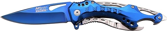 MTech USA Taschenmesser MT-A705 Serie, Messer ALU Kombi AUFSATZ Griff, scharfes Messer, federunterstütztes Outdoormesser 9-9,