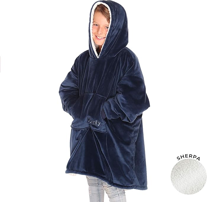 THE COMFY | The Original Oversized Sherpa Blanket for Kids, Seen On Shark Tank, One Size Fits All