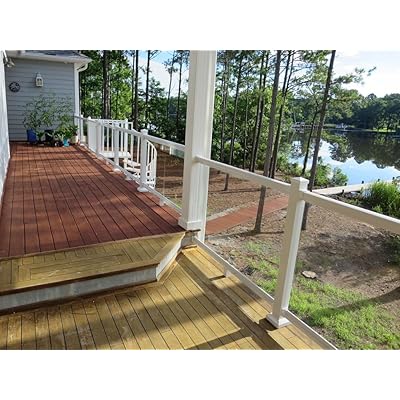 Buy Contractor Handrail Glass Deck Railing Kit 8 Ft X 36 White Online In Nigeria B00tkq8ngi