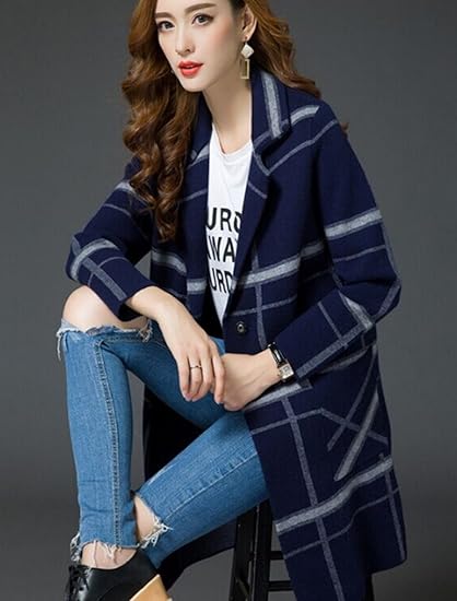 Amazon ジャケット お洒落 トレンド 冬 チェスターコート チェック スタイリッシュ 女性の美しいラインを演出 仕事にもプライベートに最適コーデ コート ジャケット 通販