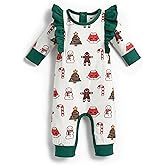 MONICA + ANDY Double Ruffle Romper, 100% Organic Baby Clothes for Girls, Baby Onesie, Newborn, Infant & Toddler Sizes