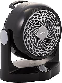 Iris Woozoo by Ohyama PCF-HD15N leiser Tischventilator, 34 W, schwarz, 21,8 x 21,8 x 25,3 cm