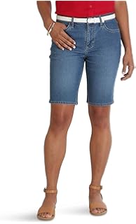 lee mid rise bermuda shorts