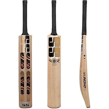 SS Cricket Bat Kashmir Willow - Short Handle With Bat Cover Included