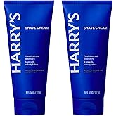 Harry's Shaving Cream for Men with Aloe and Eucalyptus - (2 Pack) 6 oz - Conditions Skin and Softens Facial Hair for Shaving - Safe for Sensitive Skin