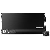 AudioControl EPICFIVE 5-Channel Car Audio Amplifier 1100W, Digital Class D | Bass boost equalizer, remote control knob, built-in protection, crossovers, line level inputs, pair with The EPICENTER
