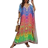 Kaftan Dresses for Women Plus Size Bathing Suit Cover up Caftan Maxi Beach Dresses