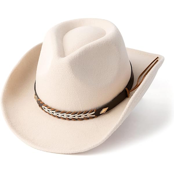 Punctualgood Western Cowboy Hat for Men Women, Vintage Wide  display picture 3