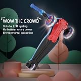 LOL-FUN 3 Wheel Kids Scooter Foldable Lean-to-Steer LED Wheels 3-8 Years view 2