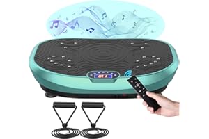 AXV Vibration Plate Exercise Machine Whole Body Workout Power Vibrate Fitness Platform Vibrating Machine Exercise Board for Weight Loss Shaping Toning Wellness Home Gyms Workout