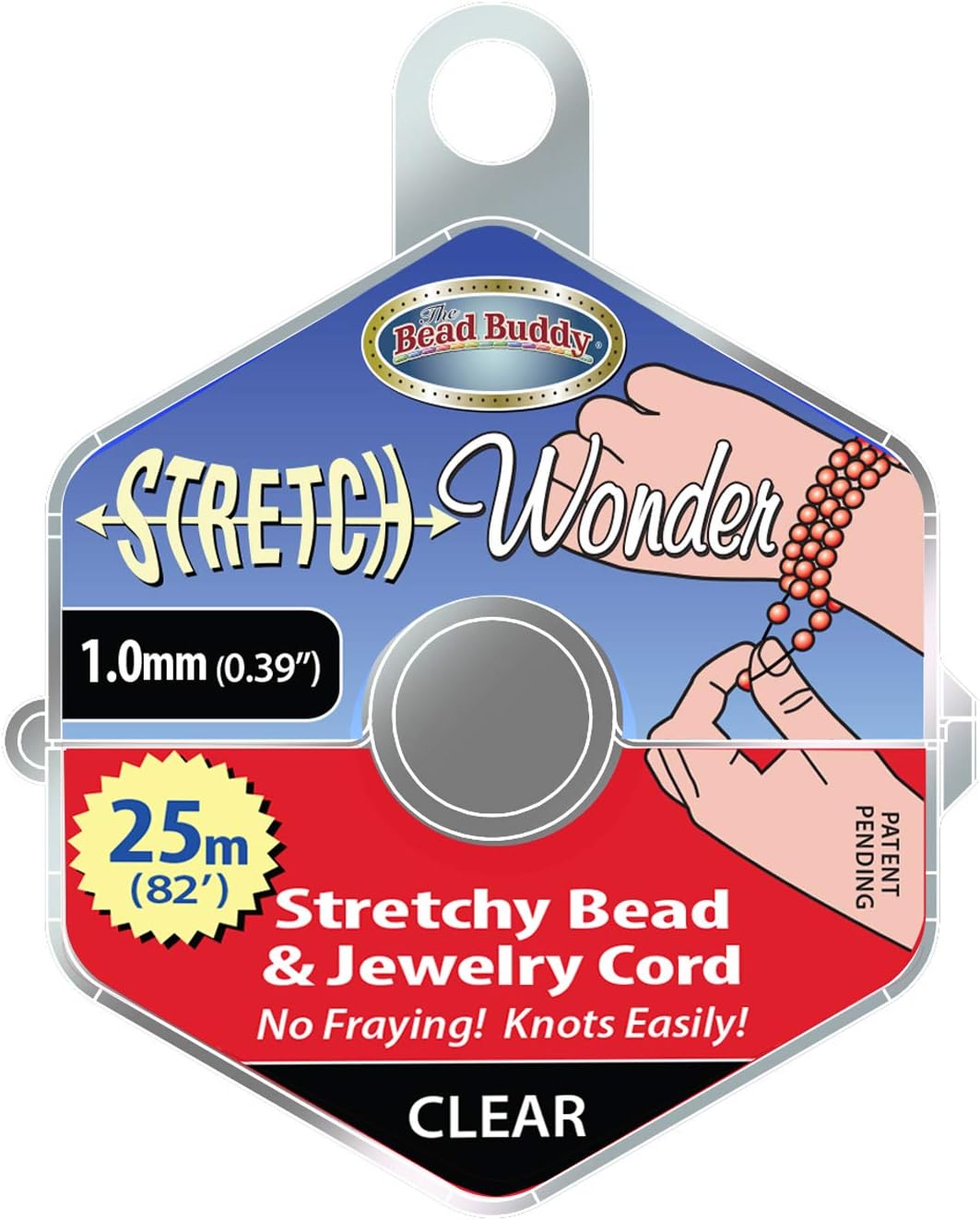 Bead Buddy Stretch Wonder 1.0 MM-Stretchy Bead and Jewelry Cord-Jewelry Making Supplies