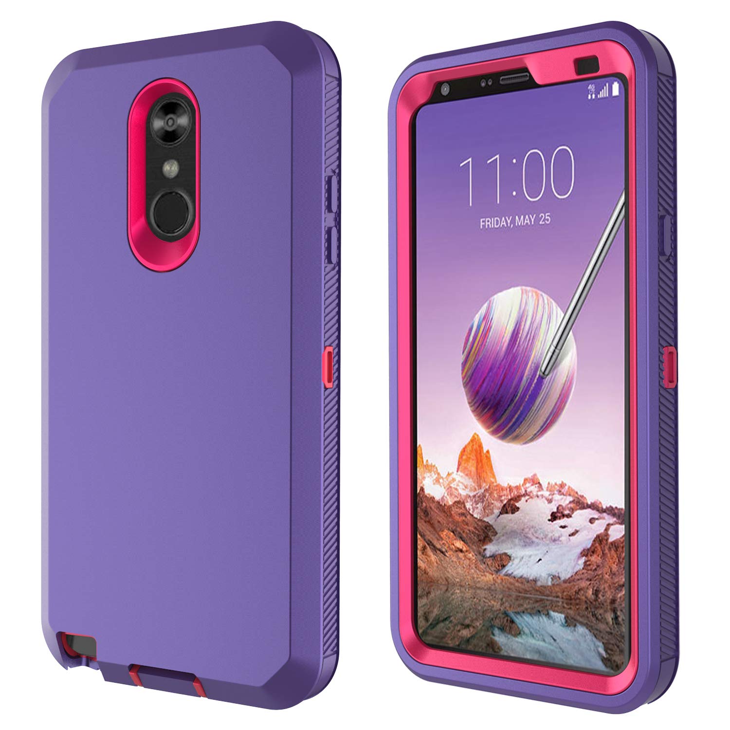 Best Lg Stylo 4 Purple Case With Screen Protector