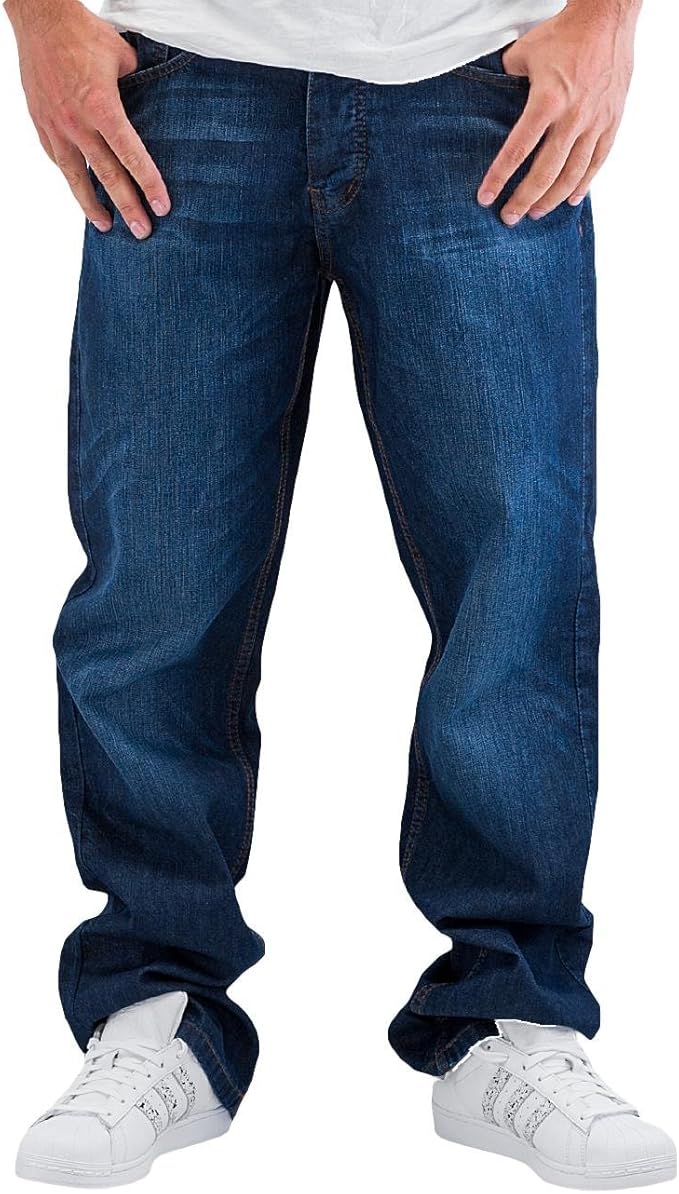 Rocawear Men Jeans/Loose Fit Jeans Tap Blue W 33 Amazon.co.uk Clothing