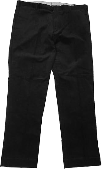 Amazon ポロラルフローレンメンズクラシックスリムcourderoyパンツ サイズ36 X 30 ブラック パンツ 通販