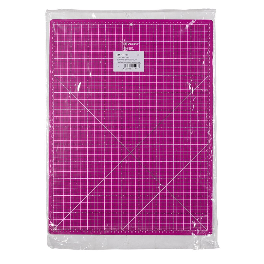 Prym - Cm - Inch (45 x 60cm) Pink Cutting Mat - 1 Unit