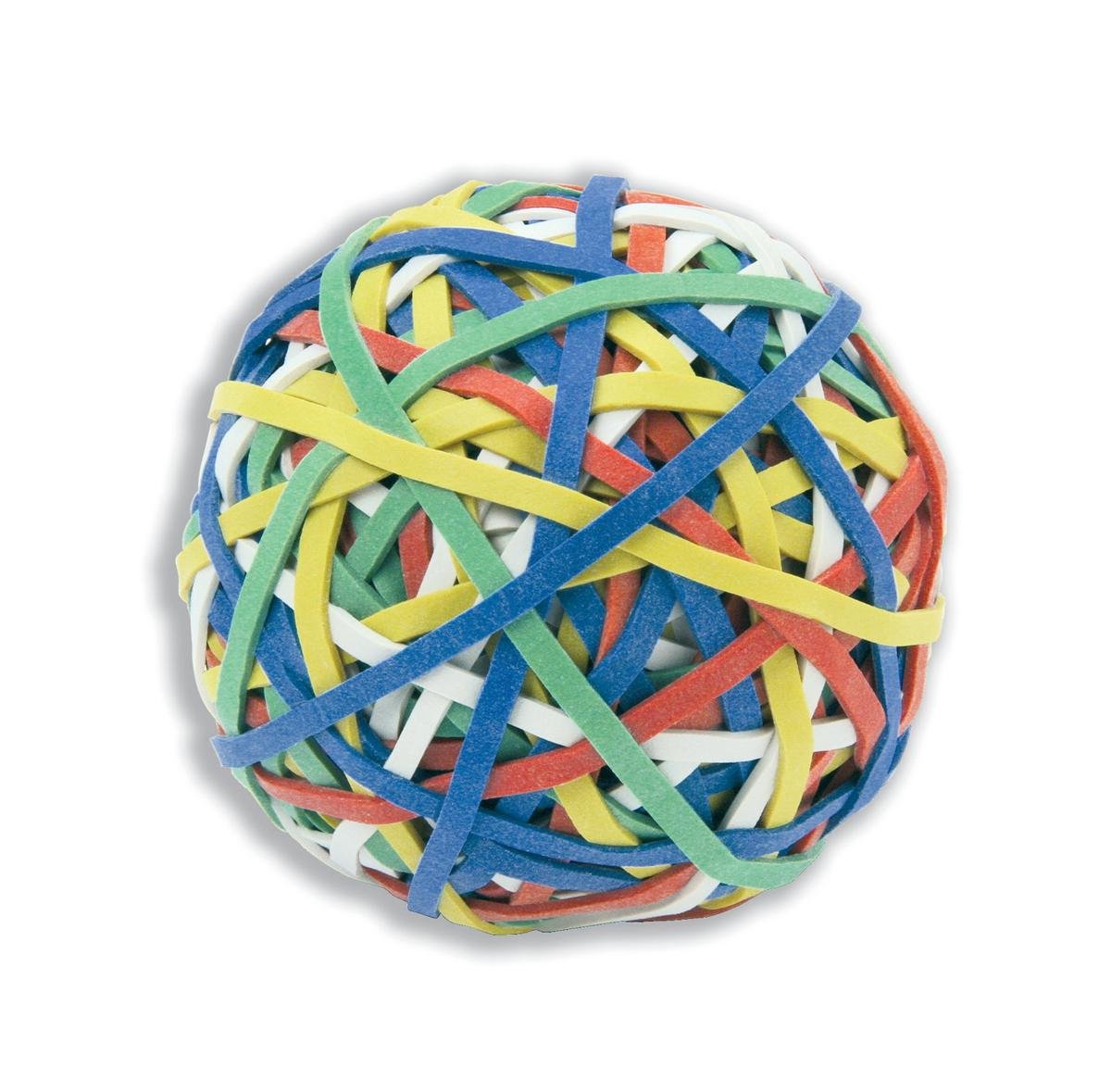 Rubber Band Ball of 200 Bands Natural Rubber Assorted Ref RBB1