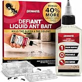 Catchmaster Defiant Liquid Ant Baits &amp; Killer, Sugar Ant Traps Indoor | Kills The Queen And Colony, Liquid Ant Bait 1-Year Supply, No Mess Precision Bottle, Reusable Traps, Made In USA