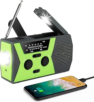 Amazon 防災ラジオ 防災ソーラーラジオ Regemoudal ラジオライト 手回しラジオ 懐中電灯 Am Fm携帯ラジオ Sosアラート付き Usb充電 ソーラー 充電 手回し充電 4つ給電式ラジオ 携帯充電器 スマホ充電対応可能 大容量00mah付き 多機能 防水 地震 震災 津波 台風などの