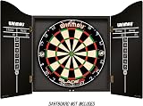 WINMAU Deluxe Dartboard Cabinet Veneer Wood with Scoreboard & Fixings view 2