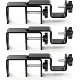 Outside Mounted Blinds Curtain Rod Bracket, 1.3-2" Adjustable, No Drilling Curtain Rods Holder for Over Blinds, Easy Install