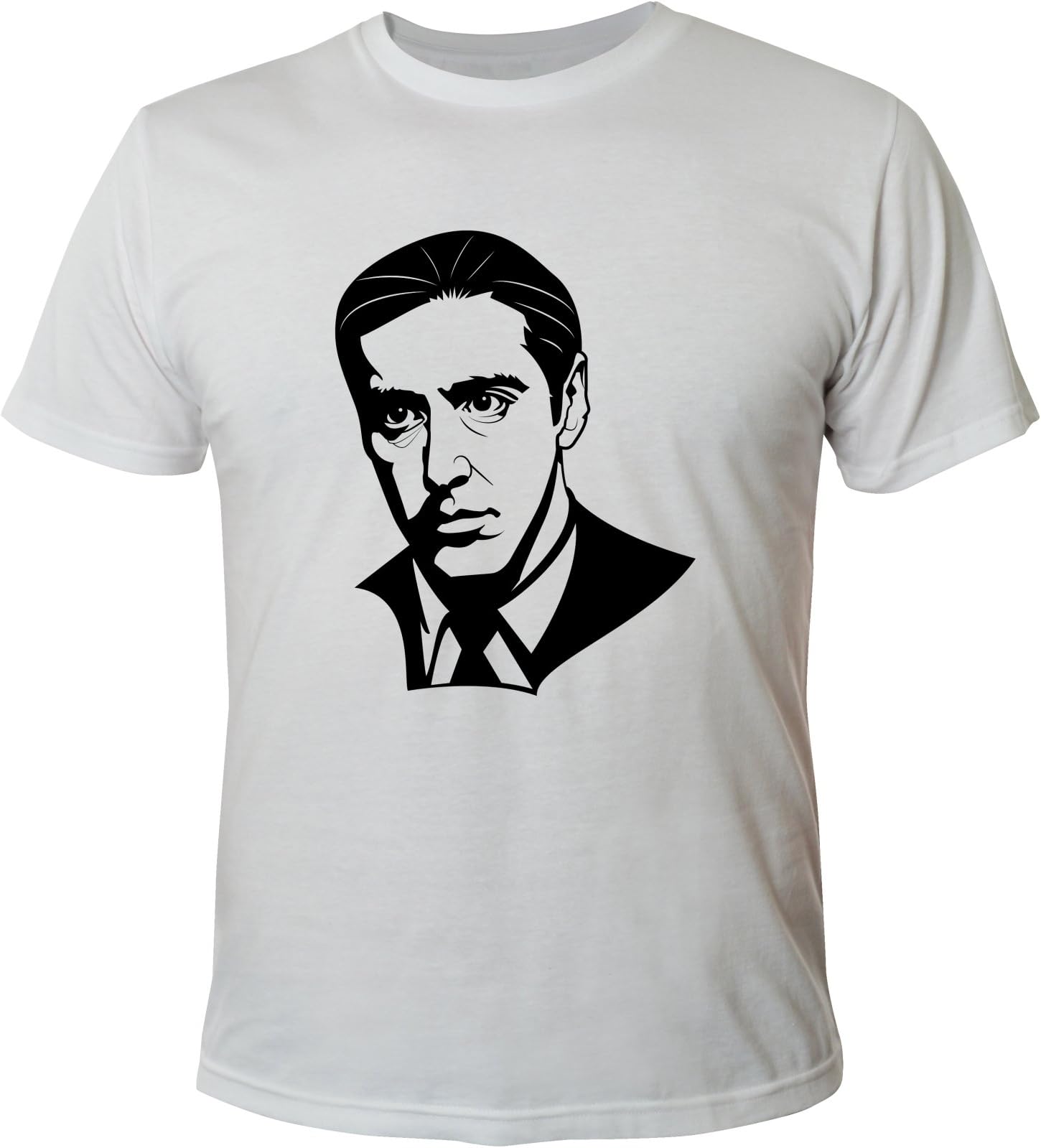 Mister Merchandise Men´s Cool Fun T-Shirt Al Pacino Godfather Pate, Size: XXL, Color: White