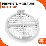 Home Smart 4x 70mm White Plastic Round Soffit Air Vent Push Fit UPVC Fascia Disc view 4