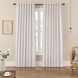 Joydeco Linen Curtains for Living Room,Light