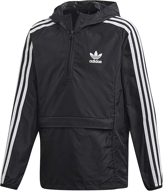 adidas Packable WB Windbreaker Unisex Kinder XXL schwarz/weiß: Amazon ...