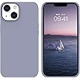 BENTOBEN Compatible with iPhone 14 Case, Soft Silicone Gel Rubber Bumper Microfiber Lining Hard Back Shockproof Protective Phone Cover for iPhone 14 6.1", Lavender Gray