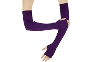 Farlenoyar Warm Cashmere Long Arm Gloves for Women Cozy Winter Fingerless Gloves Soft Arm Warmers,Great Holiday Gift