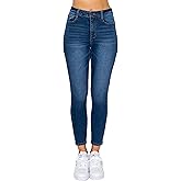 WAX JEAN Women's High Waisted Ankle Skinny 'Comfy Knit Denim' Jeans
