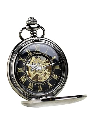 City Vintage Colore Canna Di Fucile A Mano Wind Movimento Meccanico Trasparente Da Orologio Da