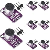 8 Pcs MAX4466 Electret Microphone Amplifier Adjustable Module Microphone Preamplifier Blue Breakout Board