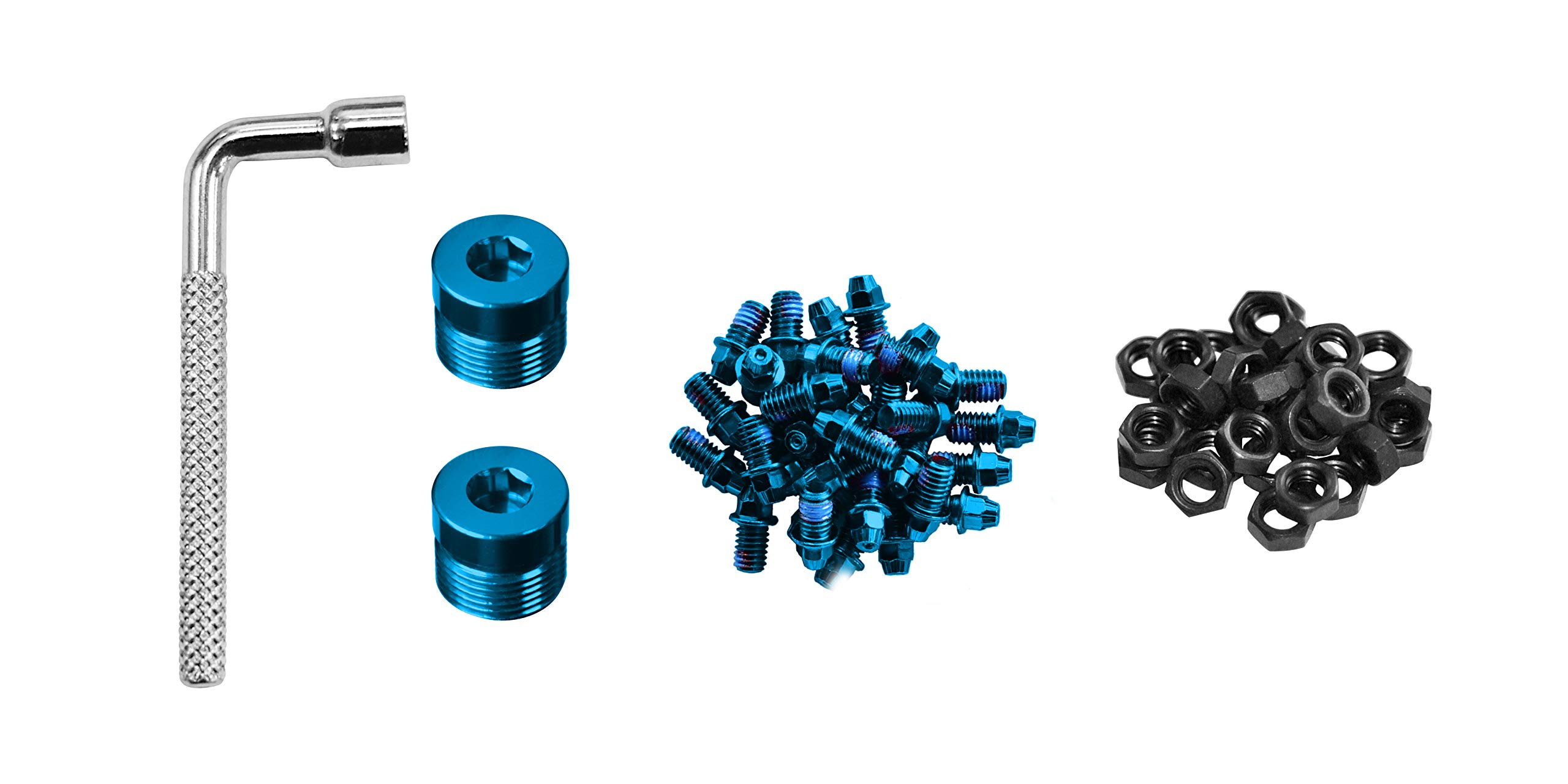 Funn Pedal Pins Studs for Black Magic Pedals (Blue)