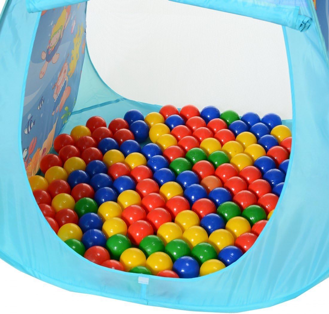 Tenda Igloo Con Tunnel E 200 Palline - Area Giochi Per Bambini, Per Interni Ed Esterni