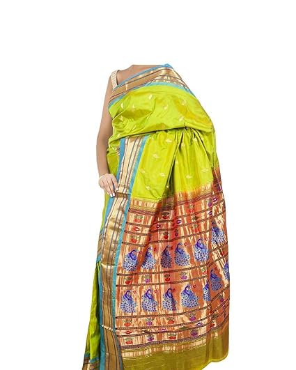 white paithani sarees yeola