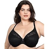 Curvy Couture Women's Lace Plunge T-Shirt Bra