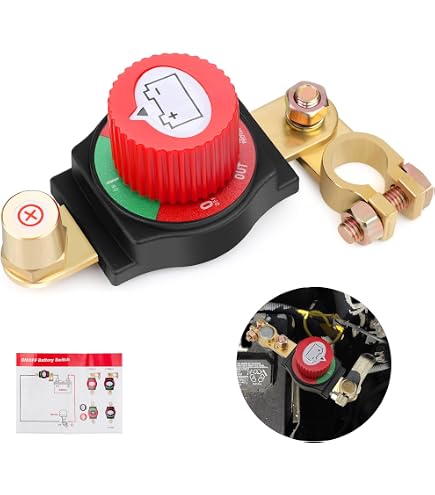 Battery Disconnect Switch ACROPIX 2pcs Top Post Battery Power ...
