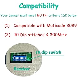 3 Replacement for Multicode Garage Gate Door Opener