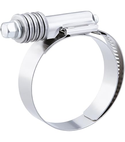 Hose Clamp, Stainless Steel, Worm-Drive, SAE Size 12 (13-32mm) , Pack Of 10 - View #7