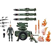 G.I. Joe Classified Series #182, Clayton “Hawk” Abernathy with M.M.S. (Mobile Missile System) Towable Vehicle, Collectible 6 Inch Action Figure Set